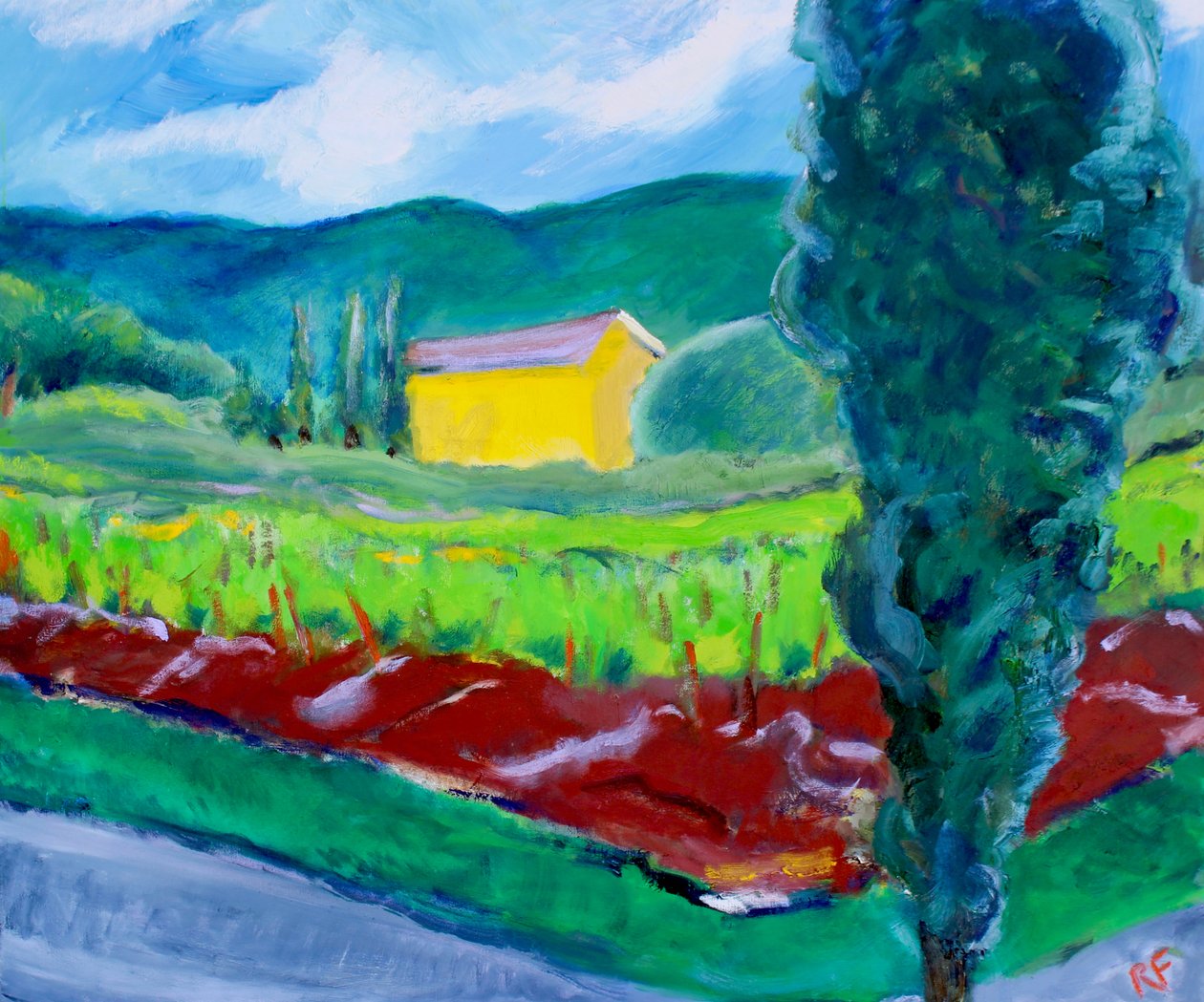 Yellow House, Sonoma, 2017 af Richard Fox
