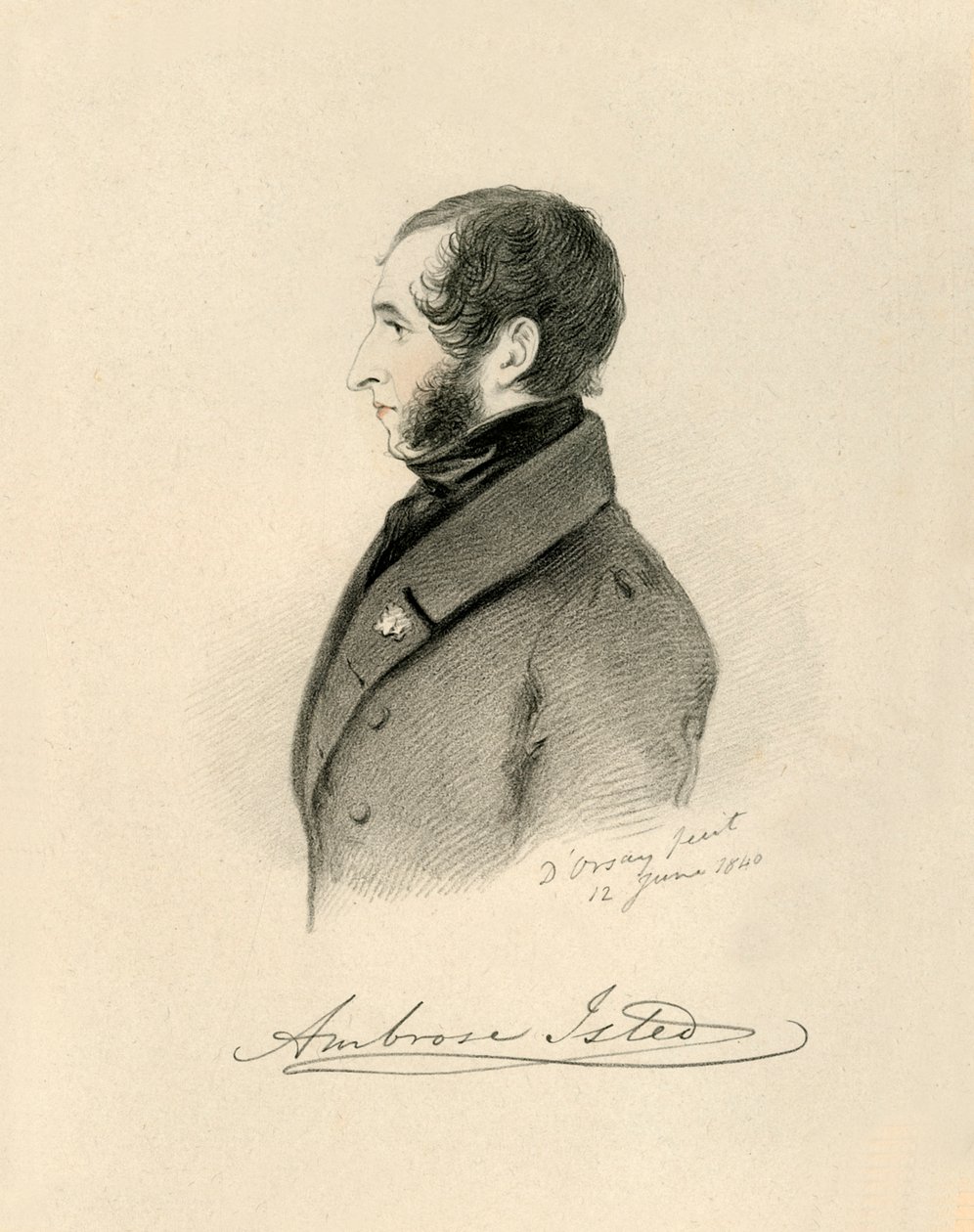 Ambrosius Isted, 1840. af Richard James Lane