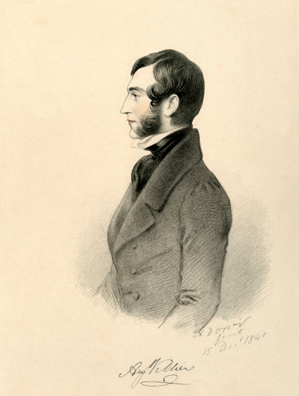 August Villiers, 1841. af Richard James Lane