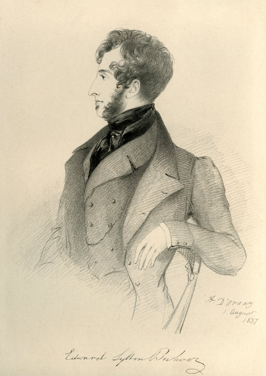 Edward Lytton Bulwer, 1837. af Richard James Lane