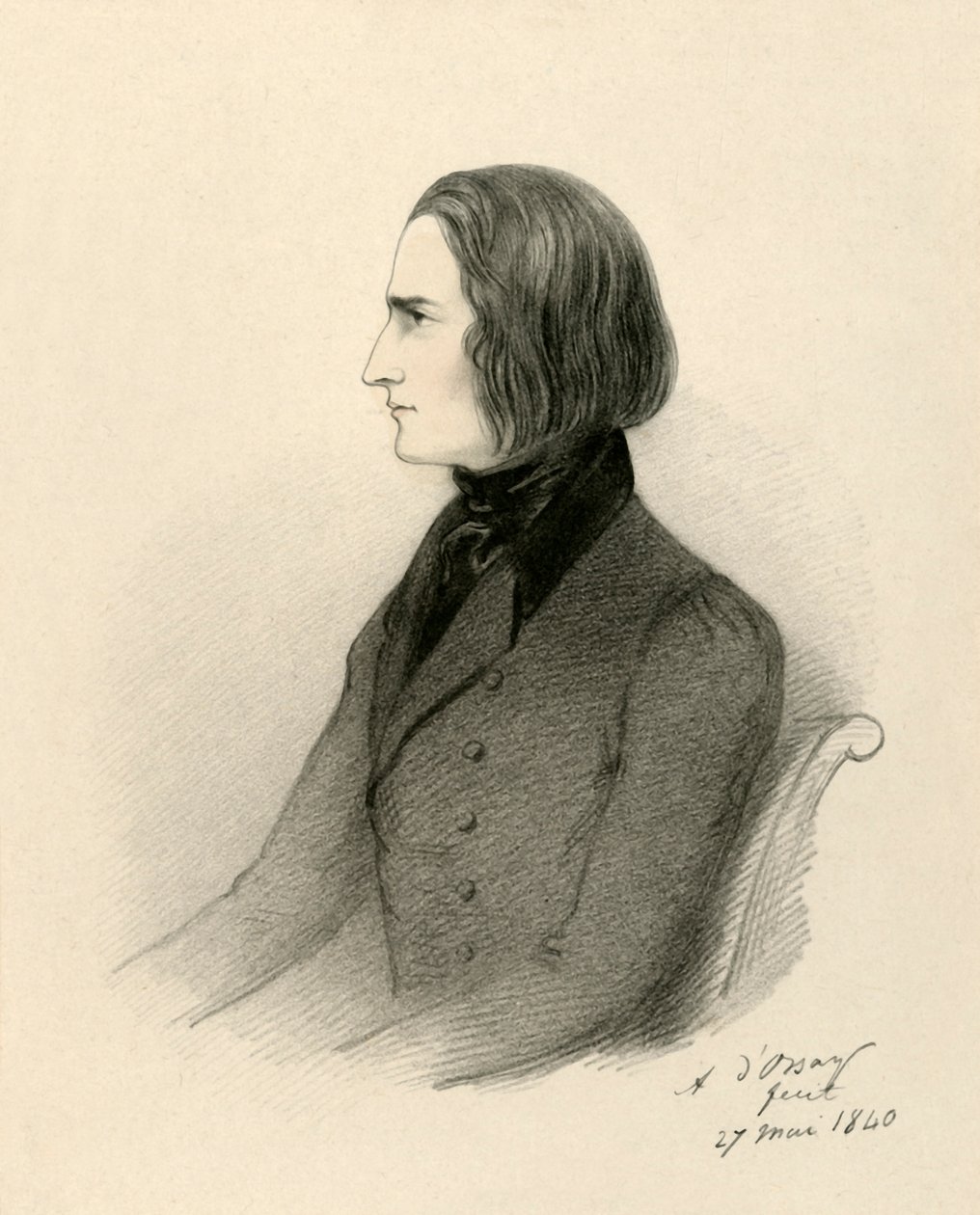 F. Liszt, 1840. af Richard James Lane