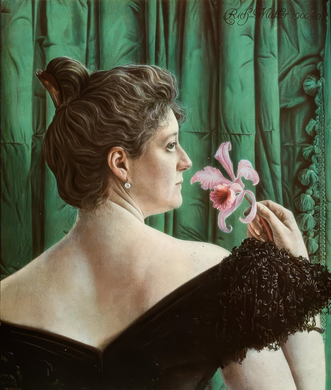 Portræt af en dame af Richard Mueller