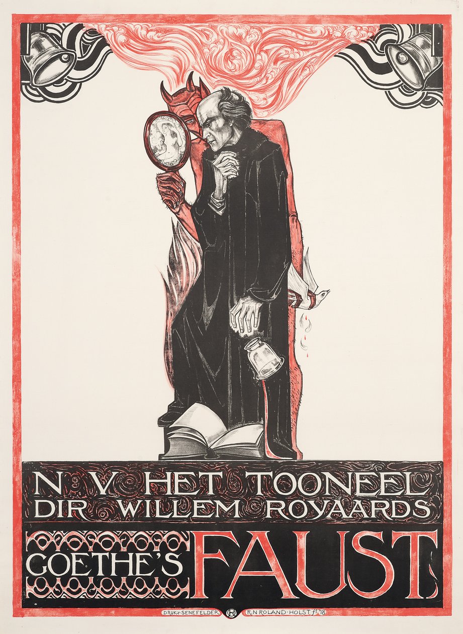 Plakat, der reklamerer for Goethes 