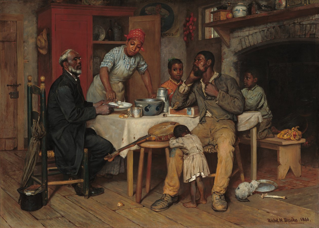 Et præstebesøg, 1881. af Richard Norris Brooke