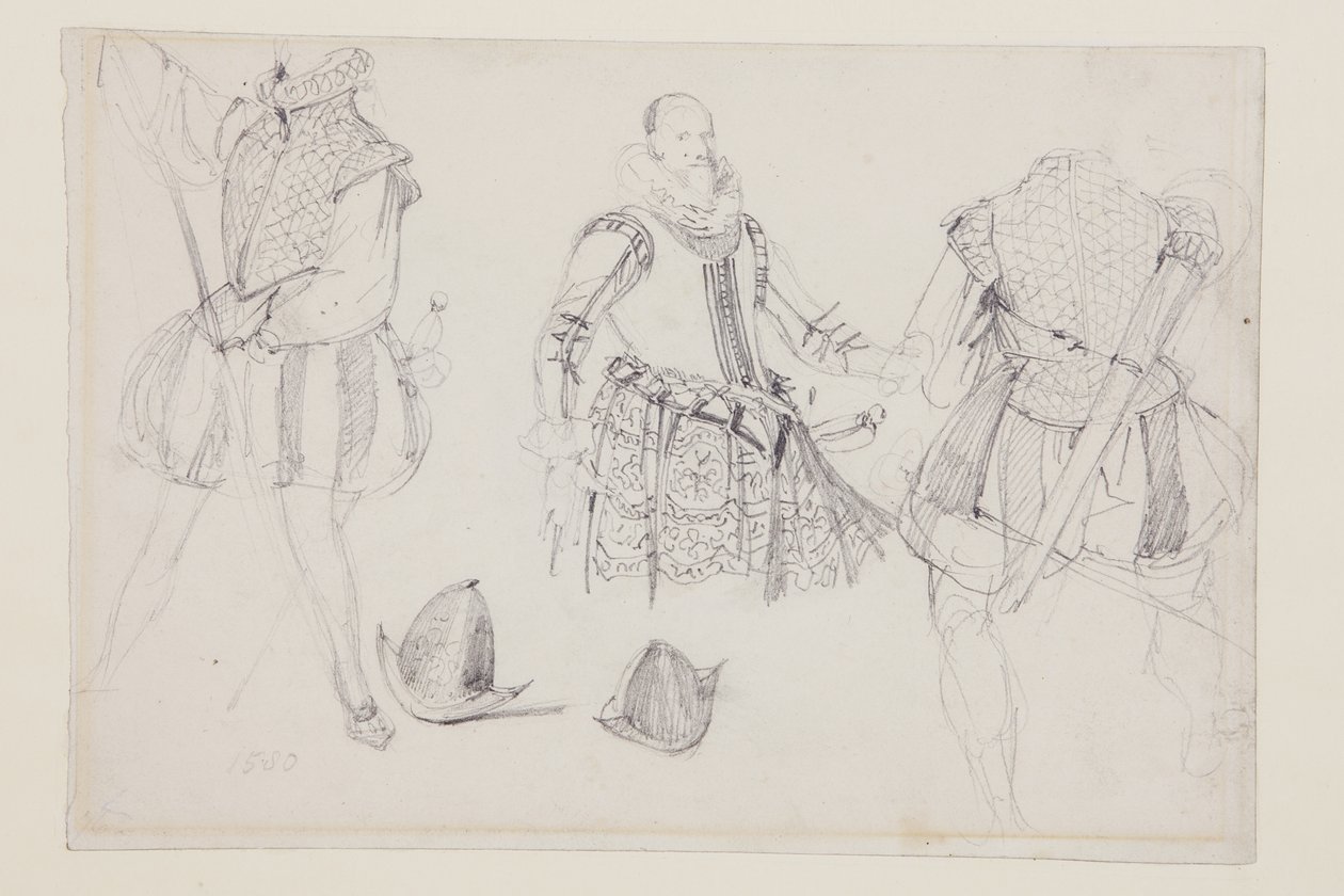 Kostumestudier af Richard Parkes Bonington