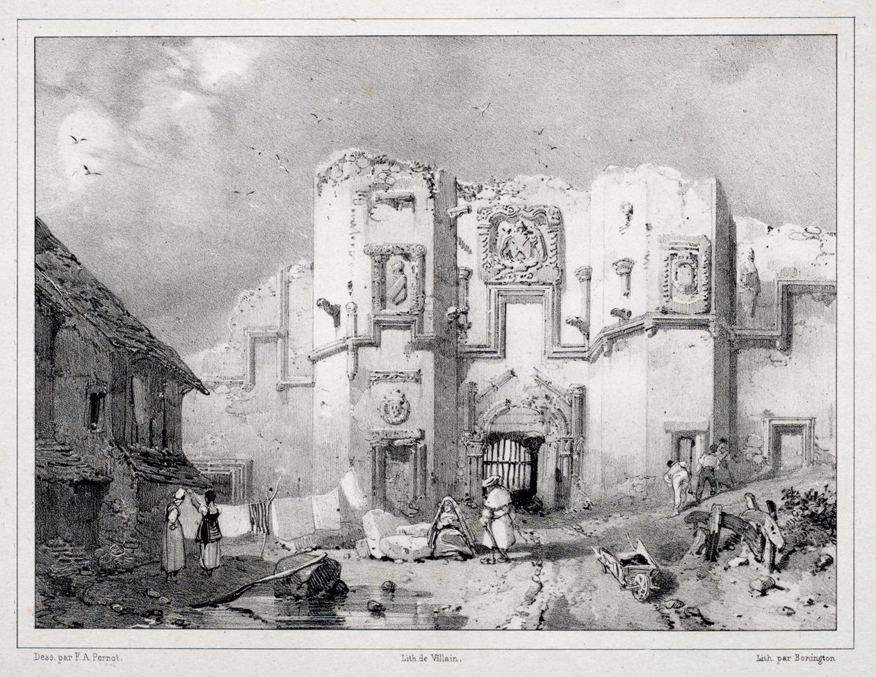Old Gateway i Stirling, 1826. af Richard Parkes Bonington