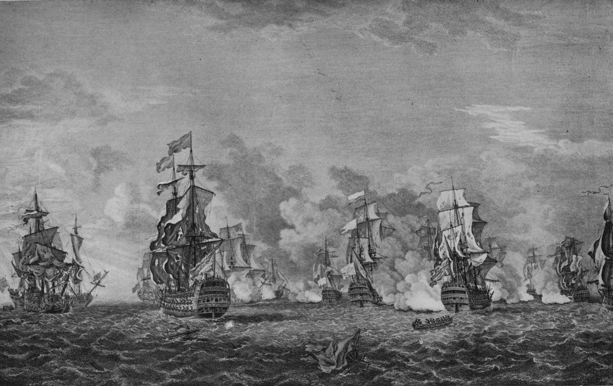 Slaget ved Lagos, c1760 af Richard Paton
