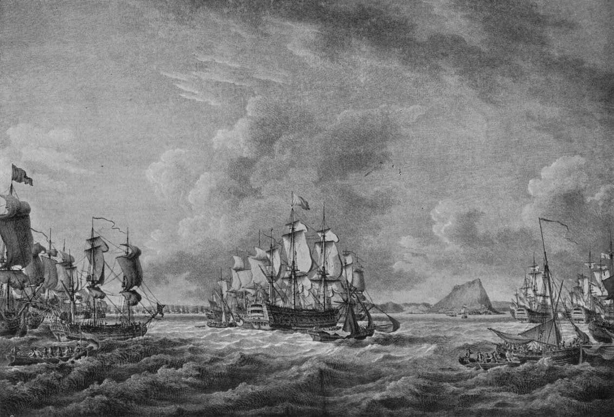 Howe i Gibraltar, c1785 af Richard Paton