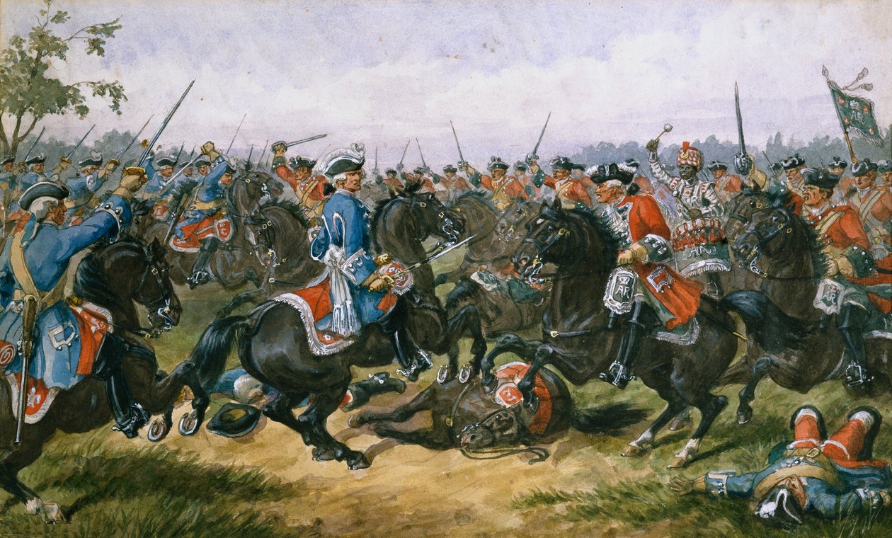 Slaget ved Malplaquet af Richard Simkin
