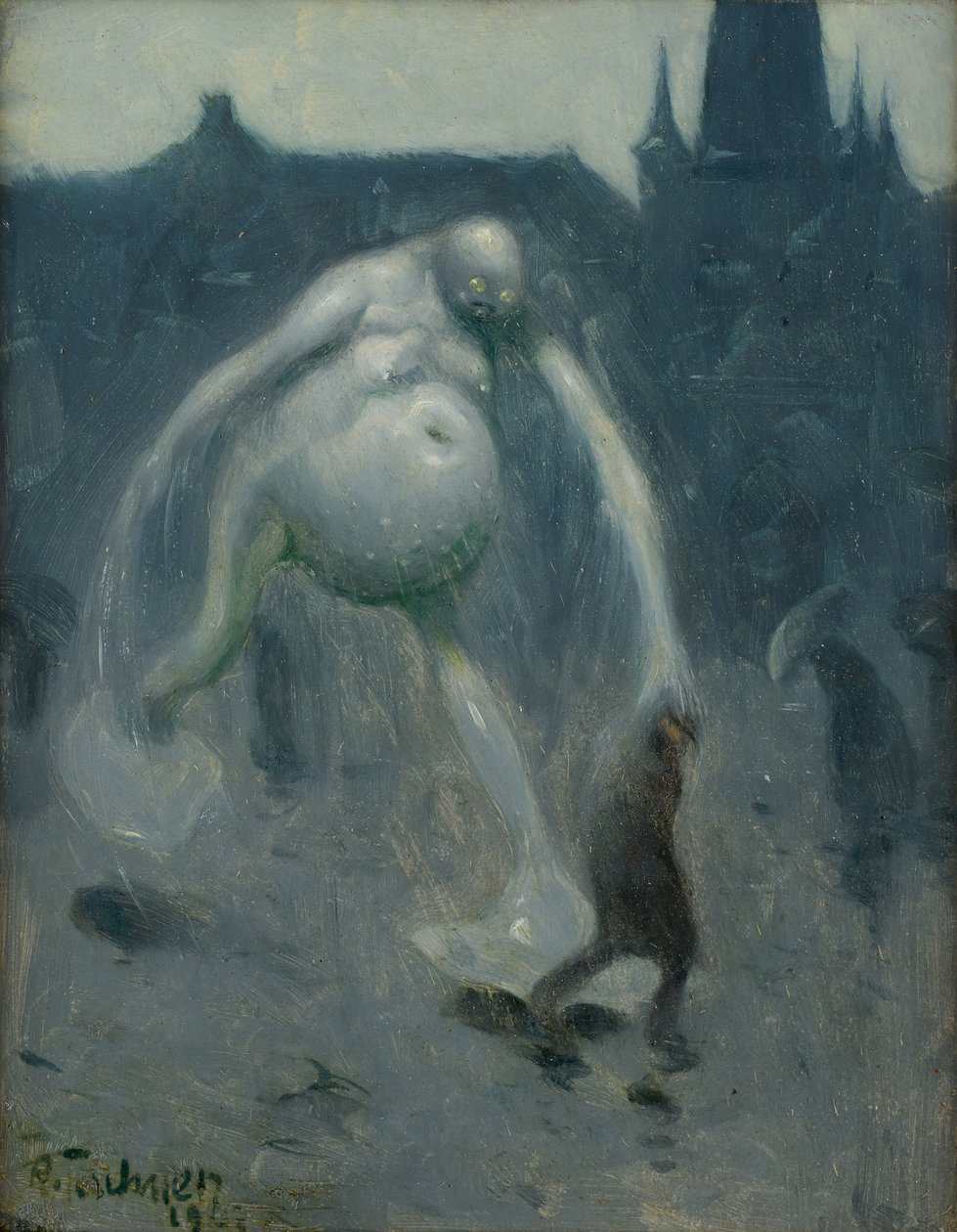 Regnregn, 1907. af Richard Teschner