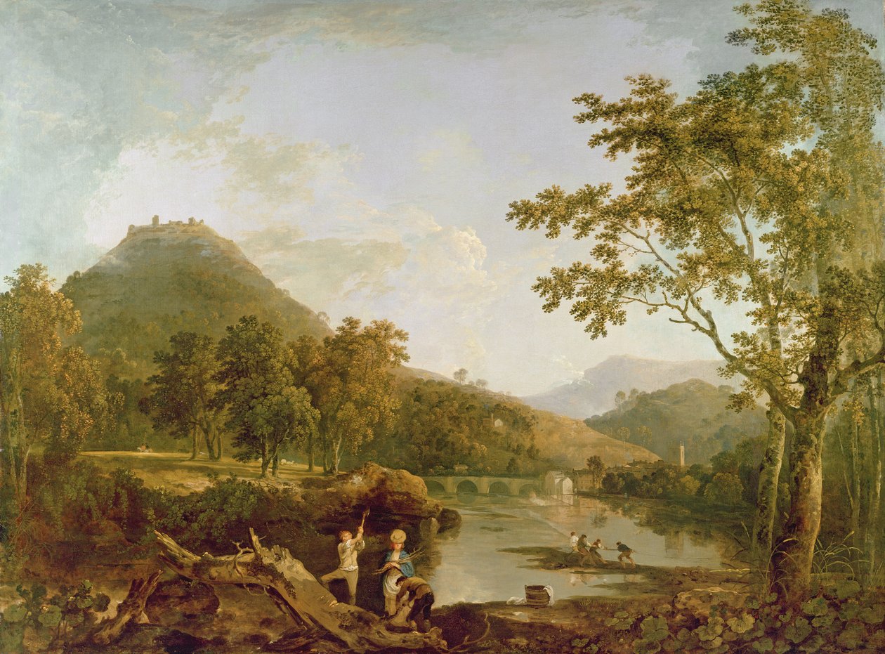 Dinas Bran fra Llangollen af Richard Wilson