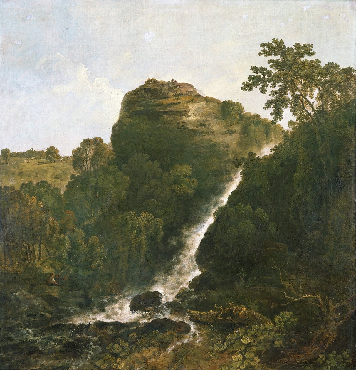 Lydford Waterfall, Tavistock, 1771. af Richard Wilson
