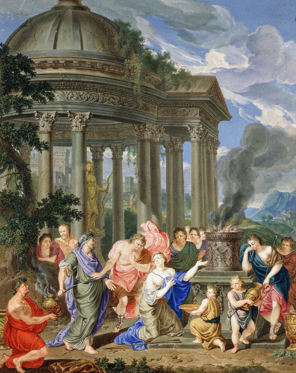 Ofring af Iphigenia af Richard van Orley
