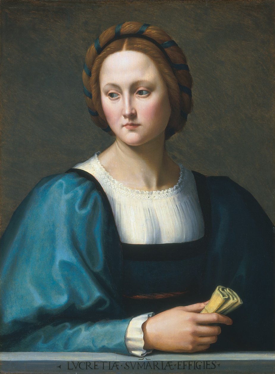 Lucrezia Sommaria, ca. 1510. af Ridolfo Ghirlandaio
