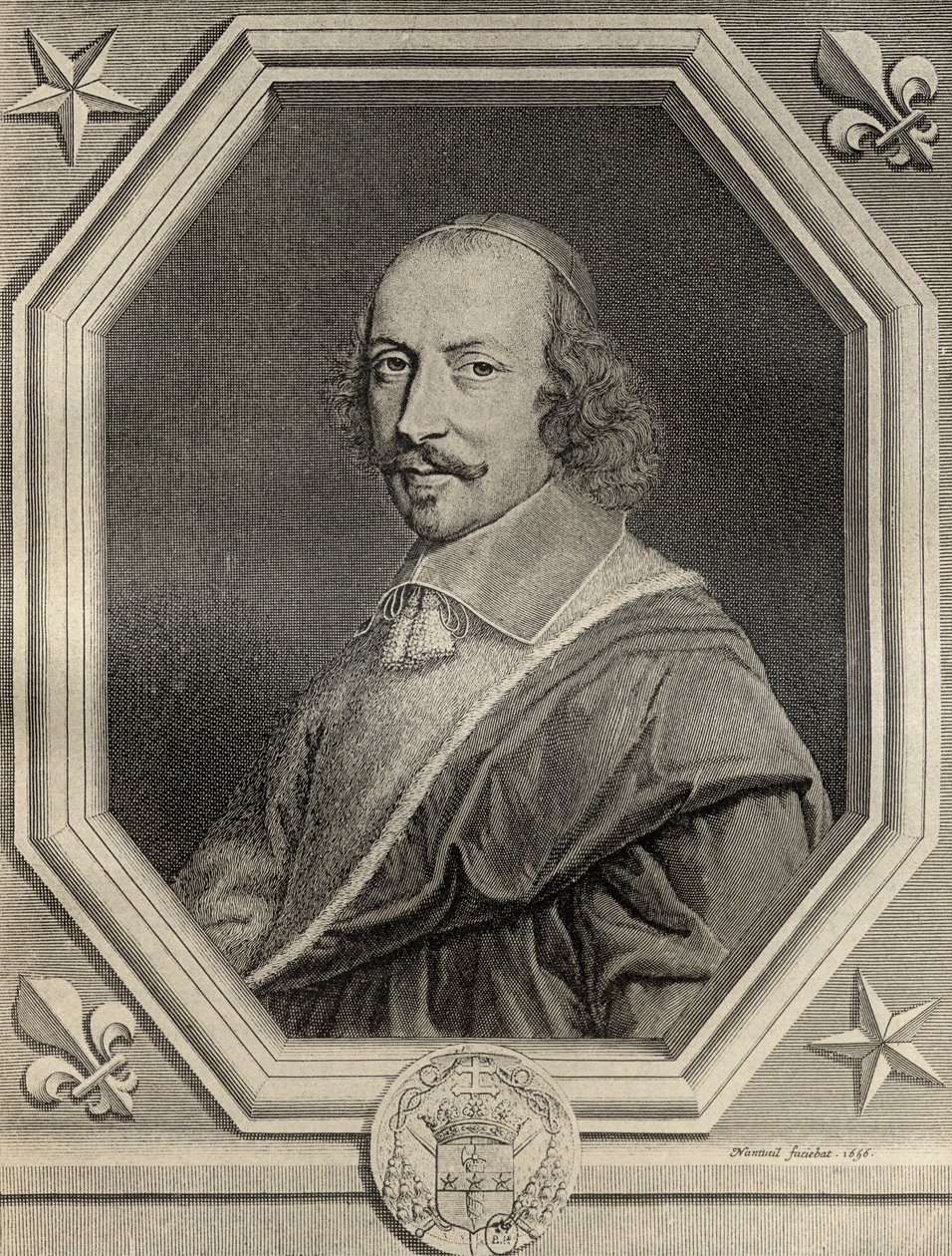 Kardinal Jules Mazarin, graveret 1656, fra 