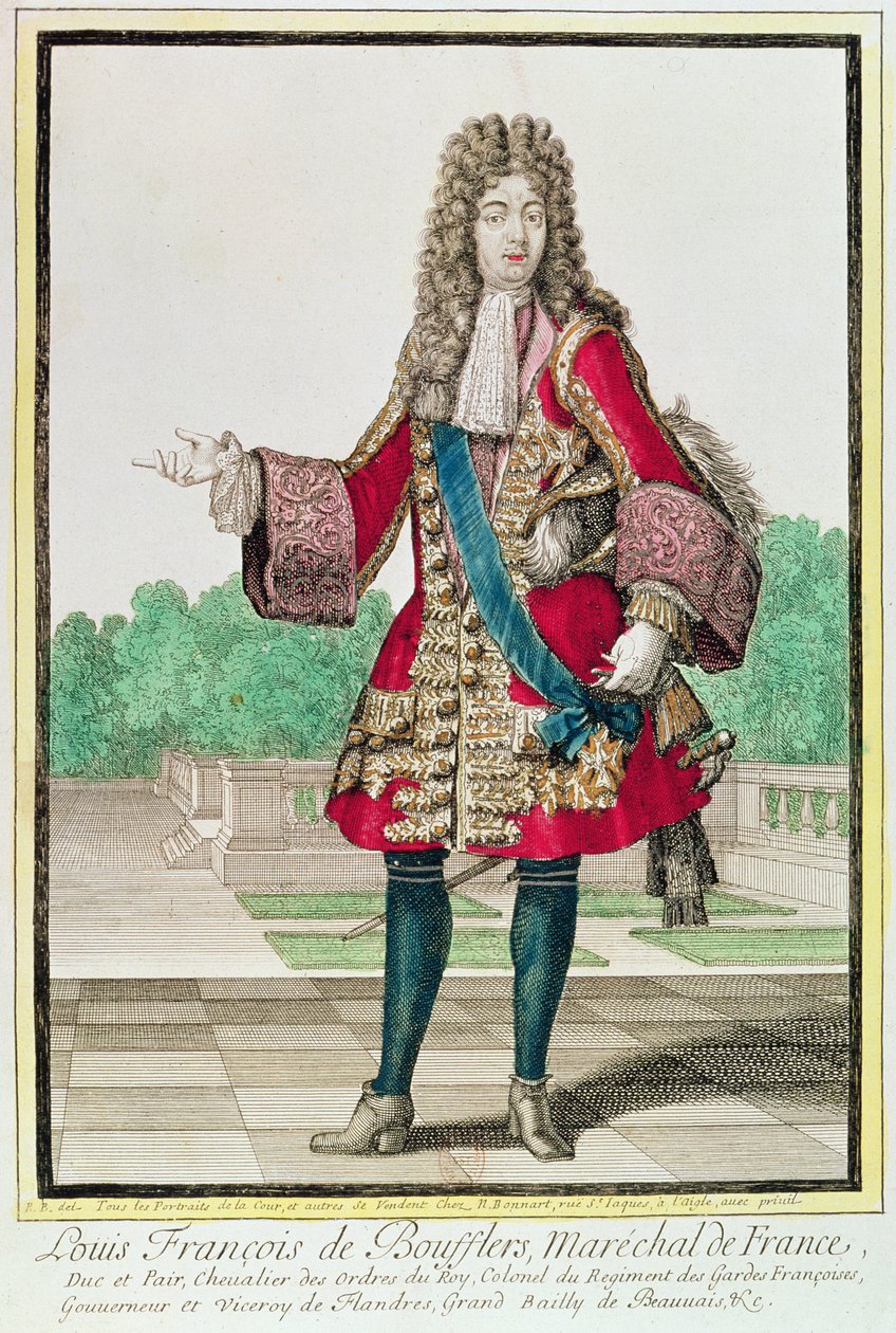 Marskal Louis Francois de Boufflers (1644-1711) af Robert Bonnart