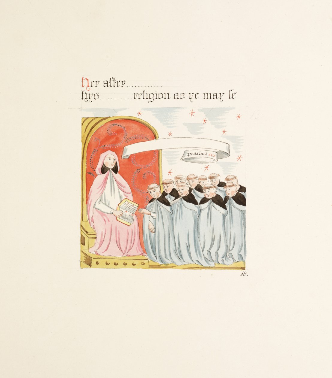 Ms. New Coll 380, f22r. The antiquities of the Cathedral Church of Saint Mary, Carlisle, tegnet af Robert Carlile, 1795 (pen og blæk og wc på papir) af Robert Carlile