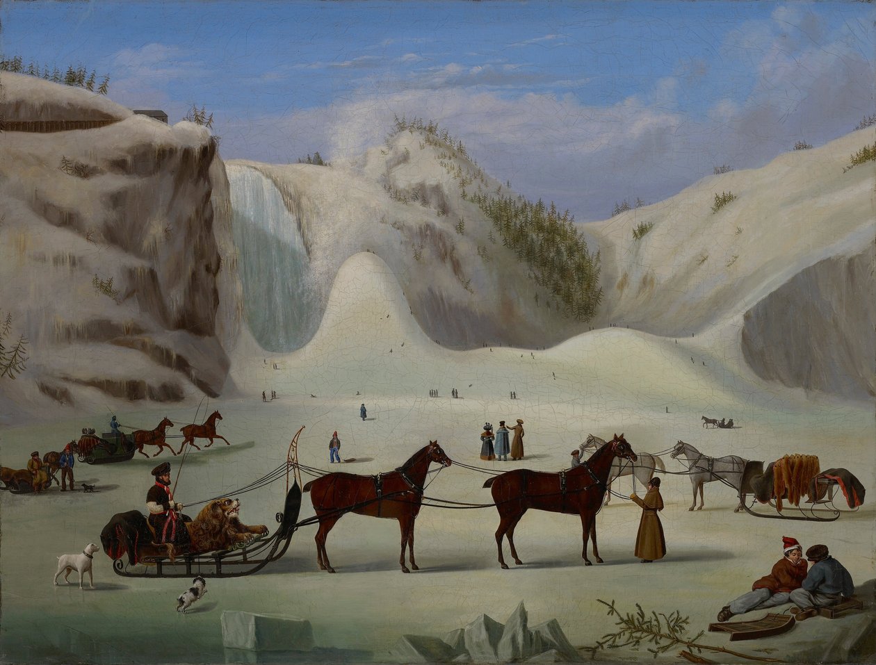 Iskappen, Montmorency Falls, Québec af Robert Clow Todd