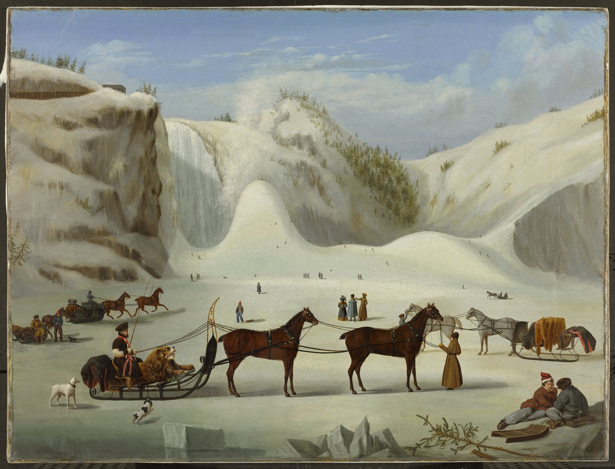 Iskeglen, Montmorency Falls, Québec, ca. 1845 af Robert Clow Todd