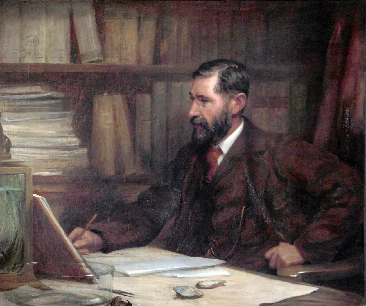 Professor Sir William Abbot Herdman, 1905 af Robert Duddingstone Herdman