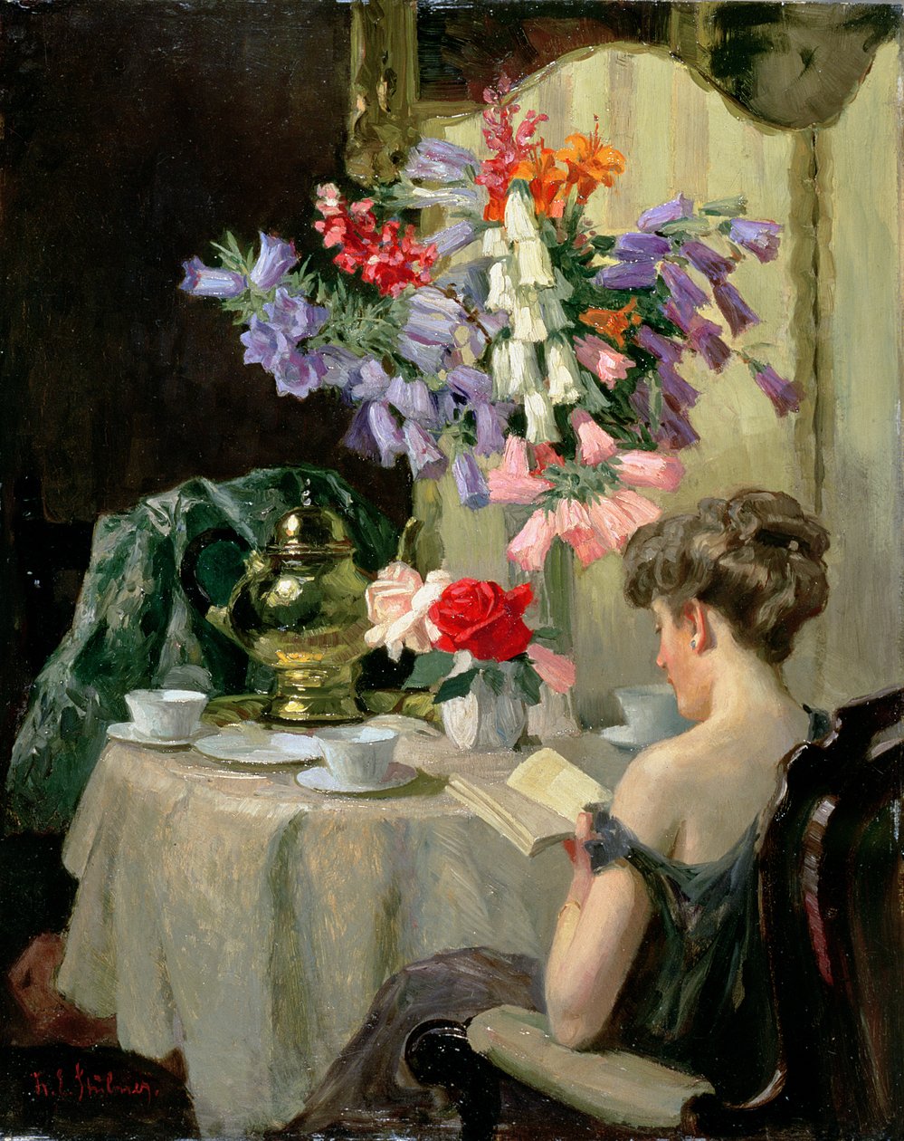 Tea Time, ca. 1910 af Robert Emil Stubner