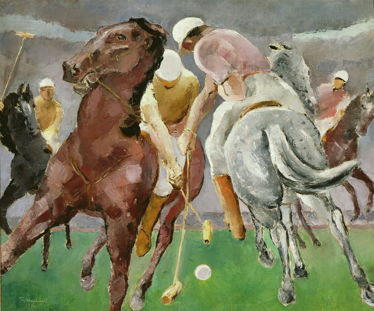 Polospillere, 1934 af Robert Hallowell