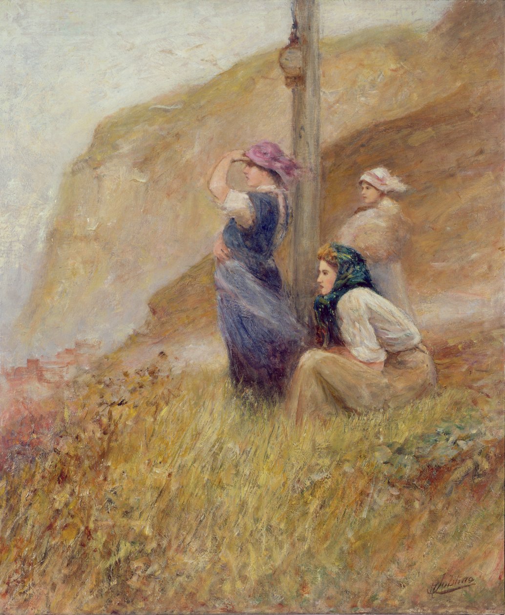 Venter på klipperne af Robert Jobling