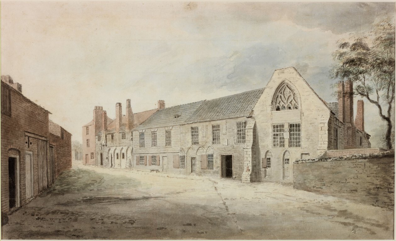 Black Friars (blæk og wc på papir) af Robert Johnson