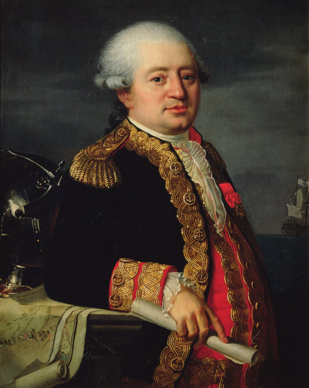 Portræt af Comte de La Couldre de La Bretonniere af Robert Lefevre