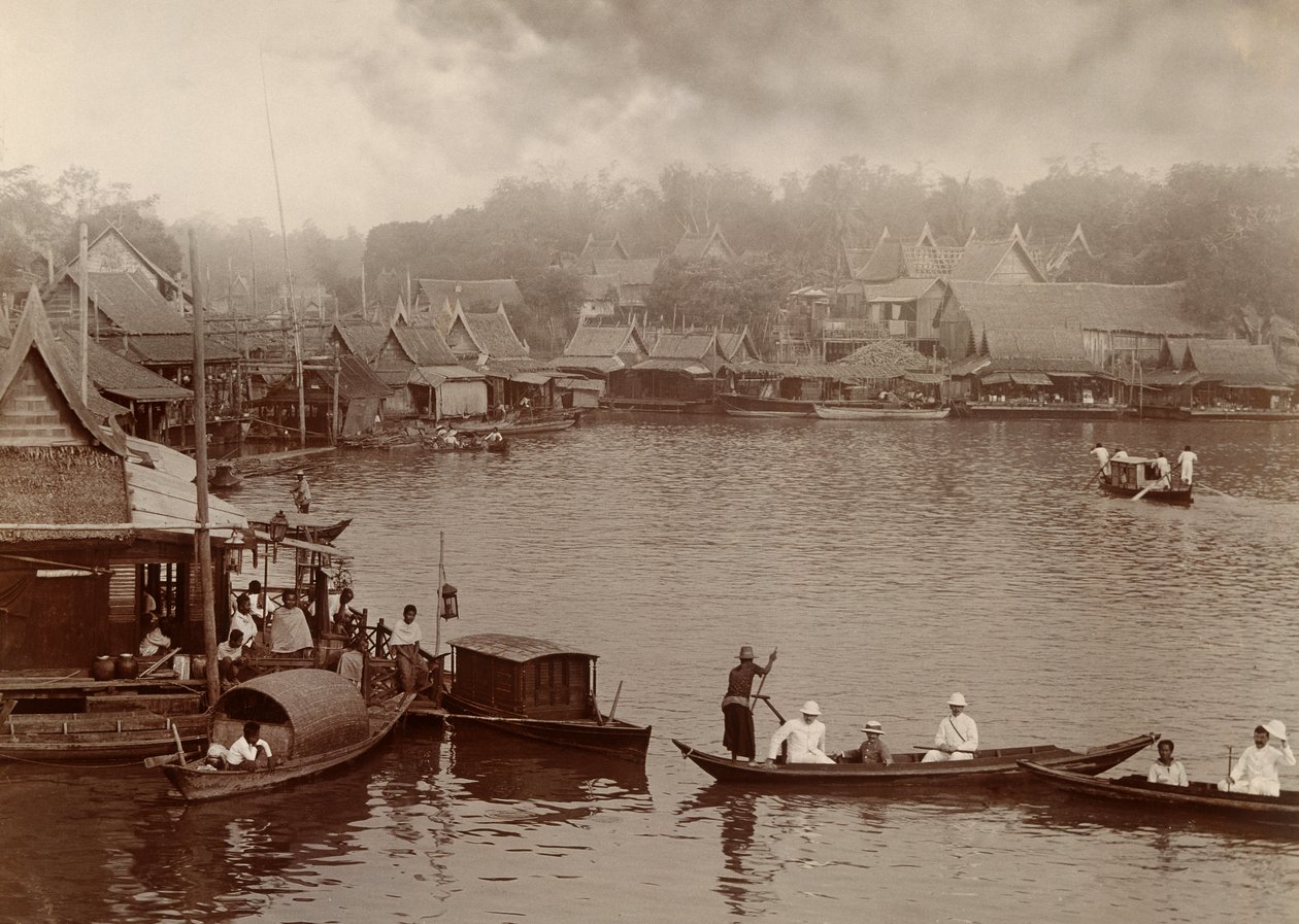 Chao Phraya-floden, 1890 af Robert Lenz