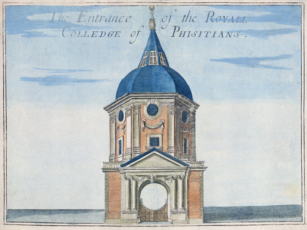 Indgangen til Royal College of Physicians, fra 