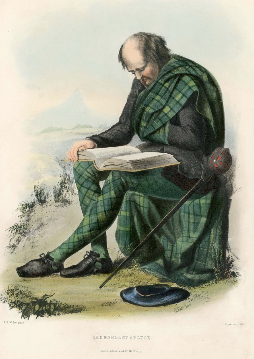 Campbell of Argyll, fra The Clans of the Scottish Highlands, pub.1845 af Robert Ronald McIan
