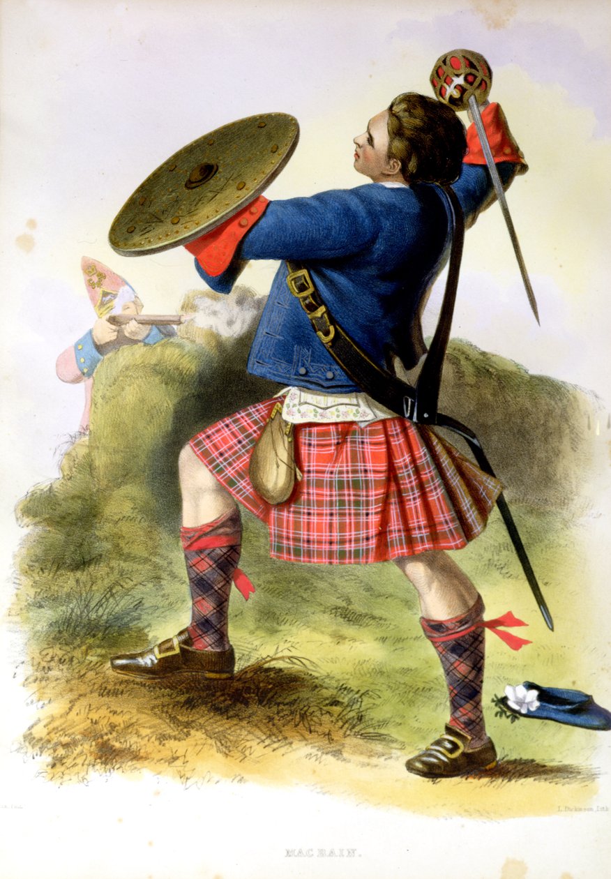 Gillies MacBean ved Culloden i 1746 af Robert Ronald McIan