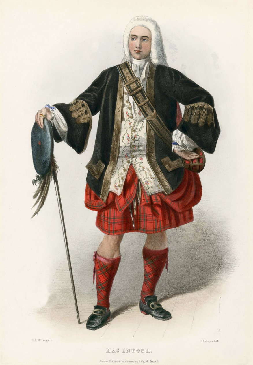 Mac Intoch, fra The Clans of the Scottish Highlands, pub.1845 af Robert Ronald McIan