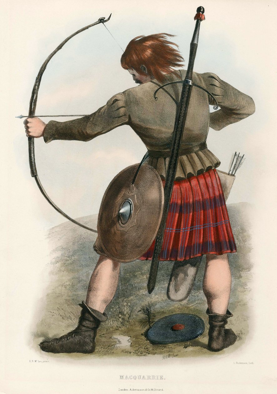 Macquarrie, fra The Clans of the Scottish Highlands, pub.1845 af Robert Ronald McIan