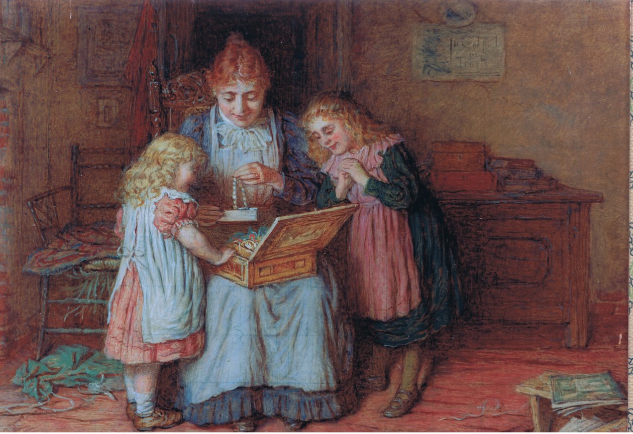 Familieskatte, postkort, 1970