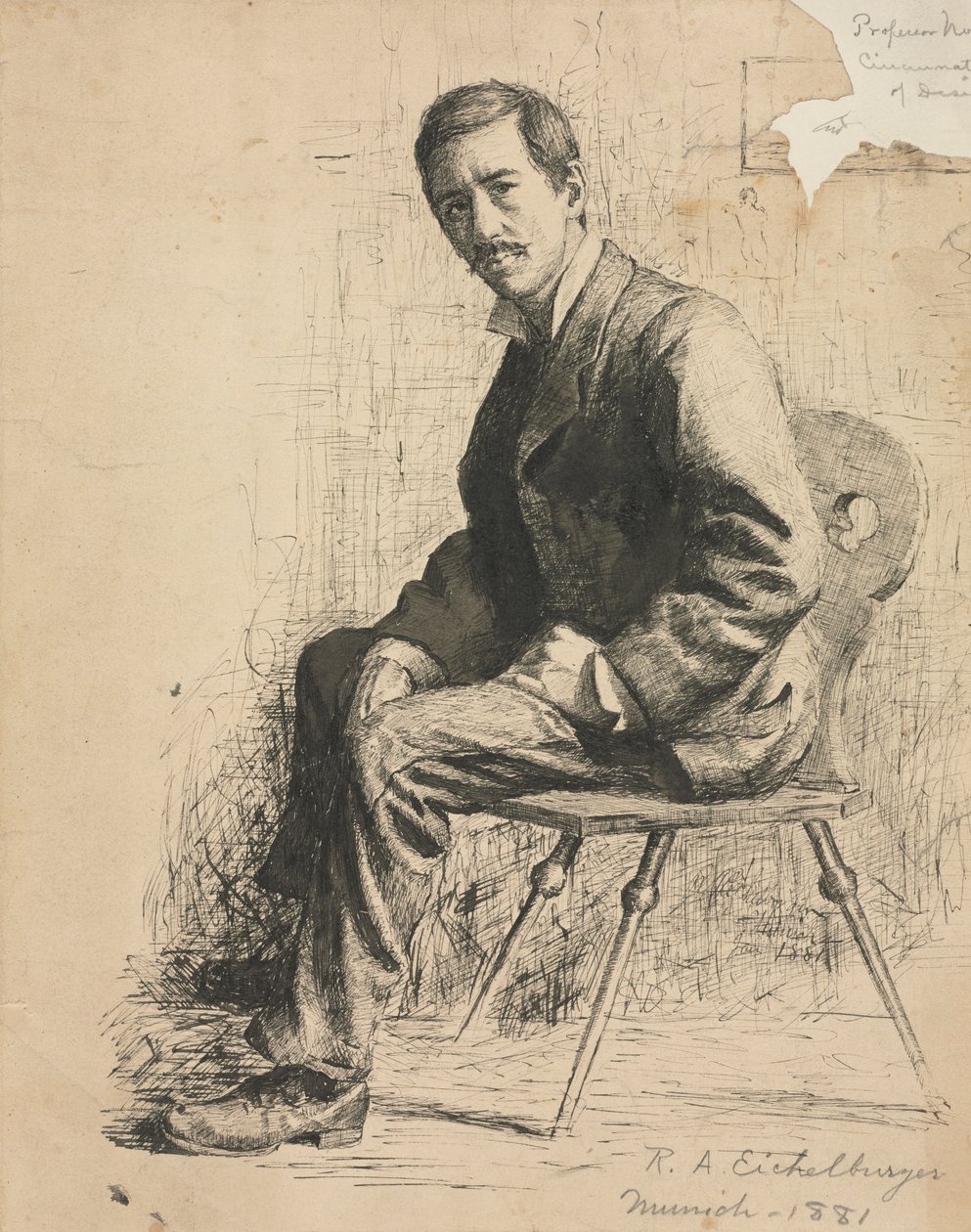 Skitse af professor Mowotny, 1881. af Robert A. Eichelberger