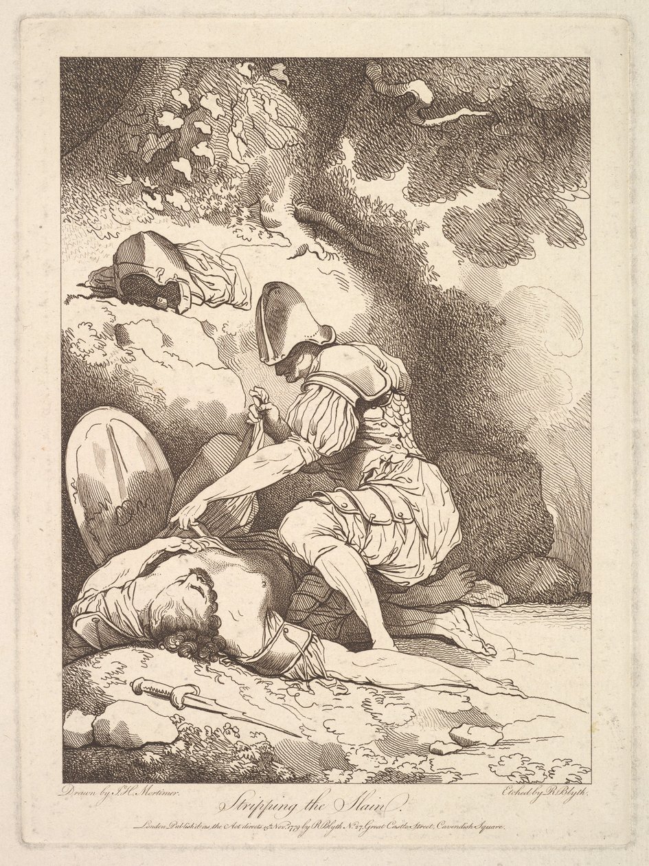 Stripping af de dræbte, 15. november 1779. af Robert Blyth