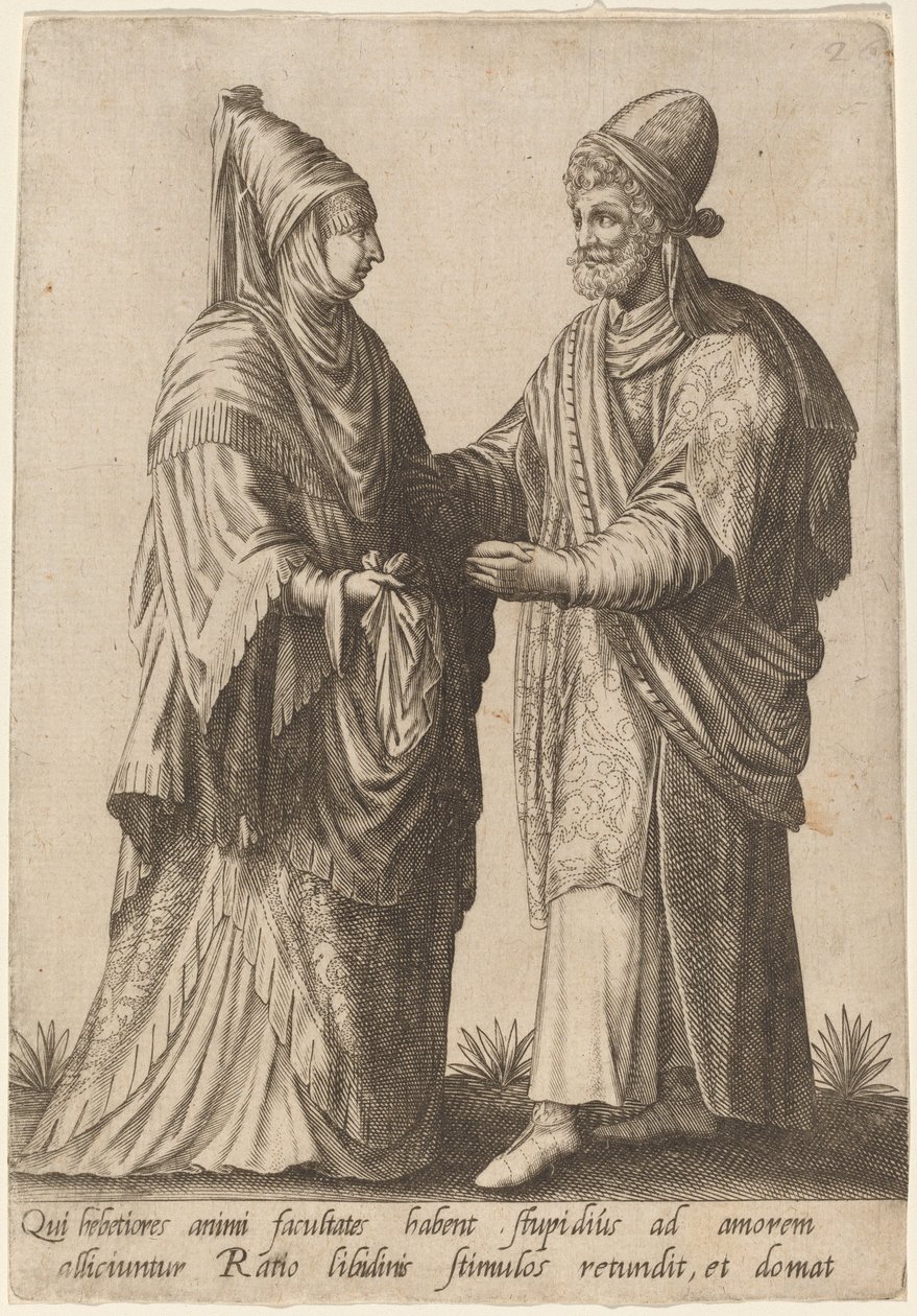 De, der sløver sindets evner..., 1597. af Robert Boissard
