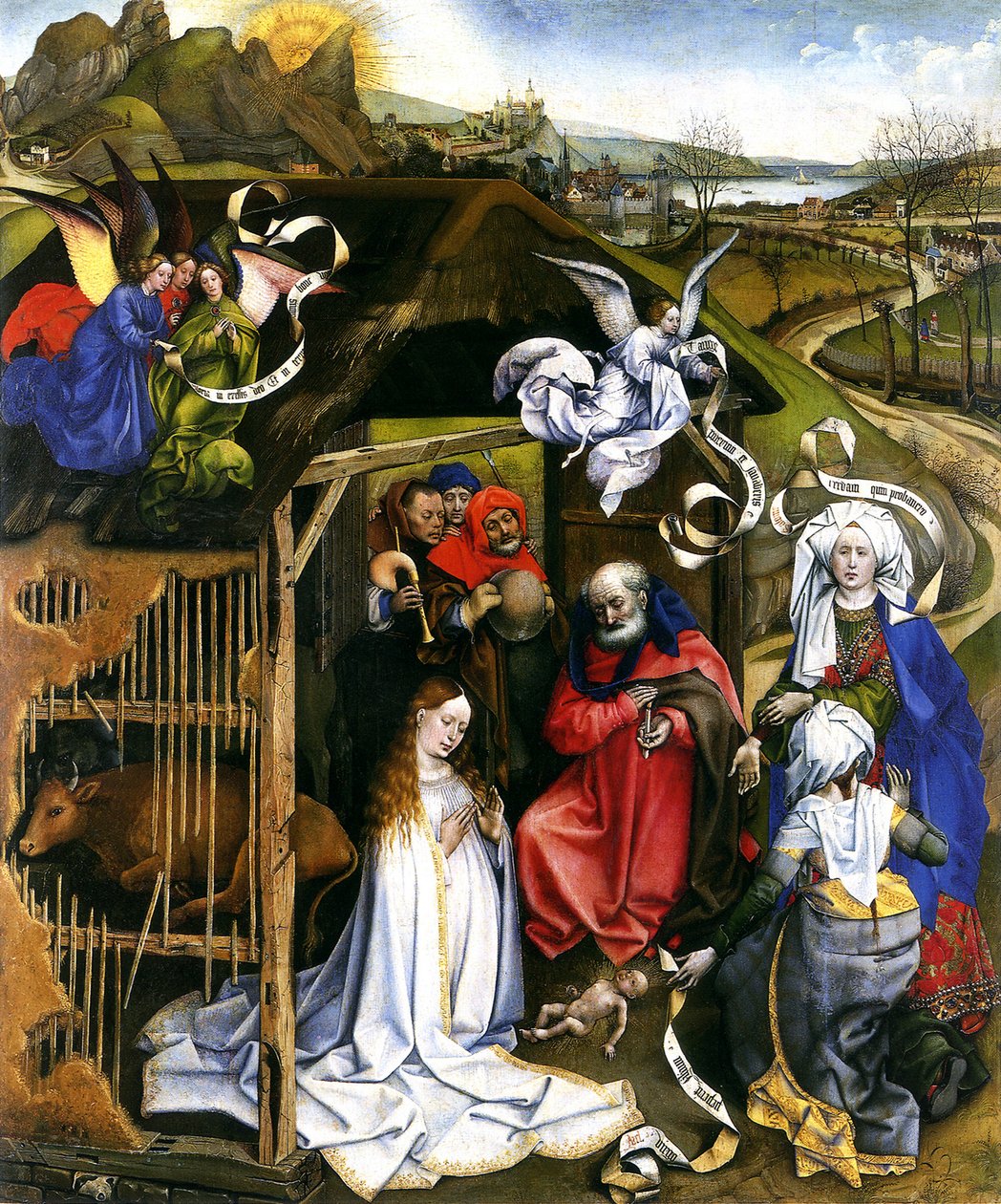 Fødsel, c.1425 af Robert Campin