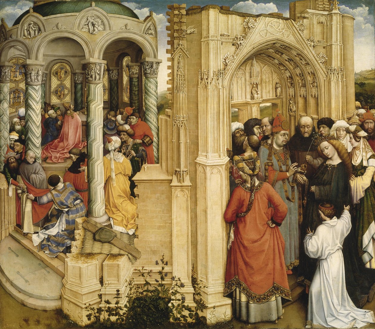Jomfruens ægteskab af Robert Campin