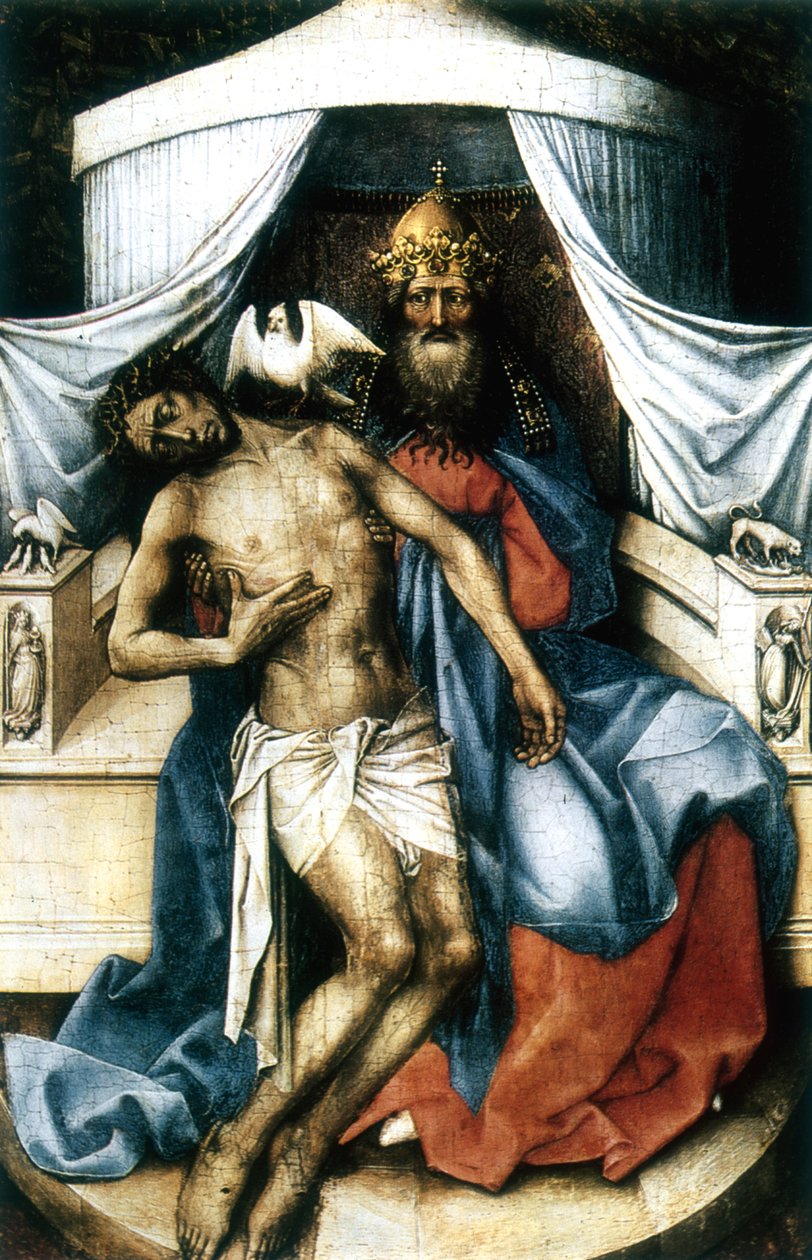 Treenigheden, 1300-tallet af Robert Campin