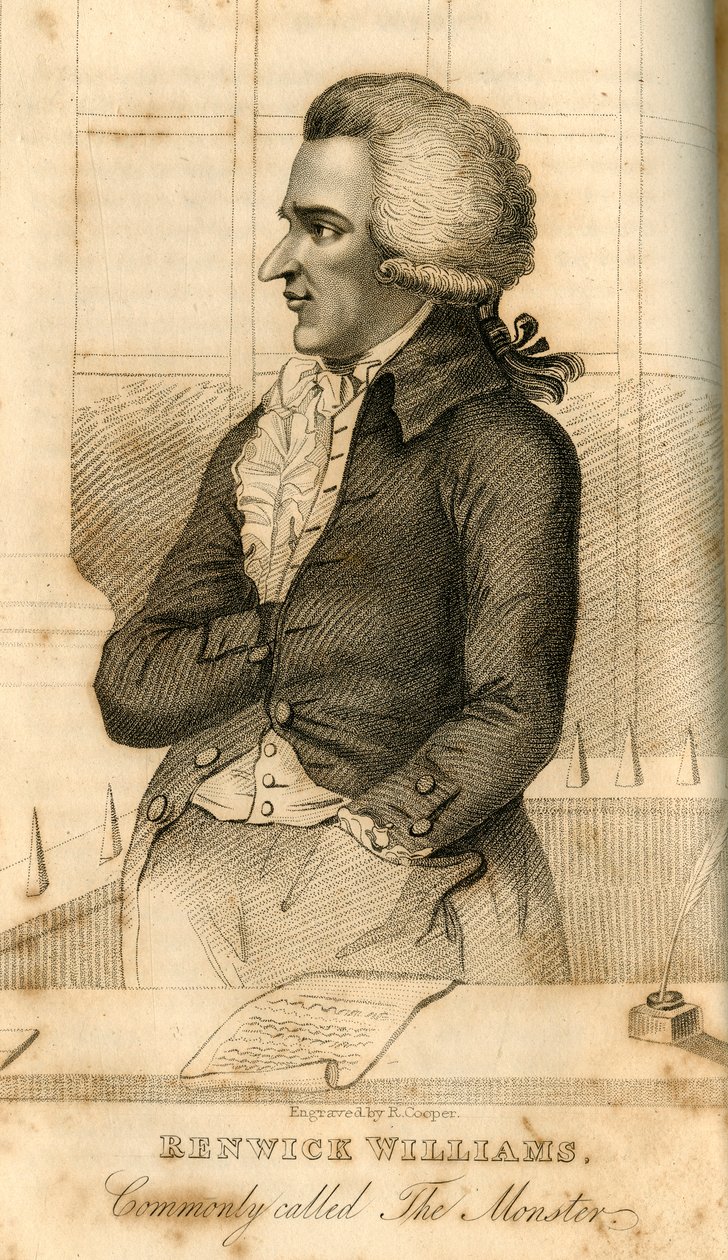 Renwick Williams, almindeligvis kaldet The Monster, 1822. af Robert Cooper