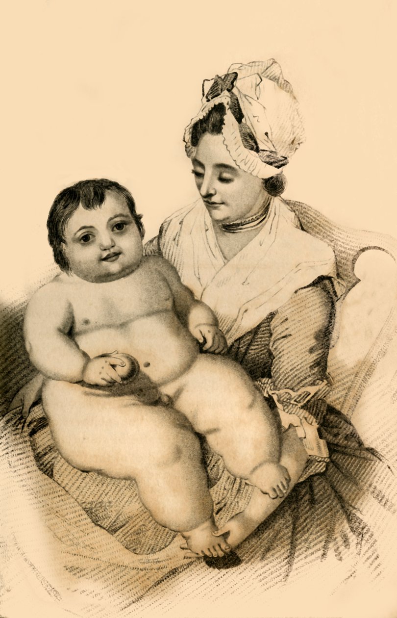 Thomas Hills Everett, elleve måneder gammel, 1822. af Robert Cooper