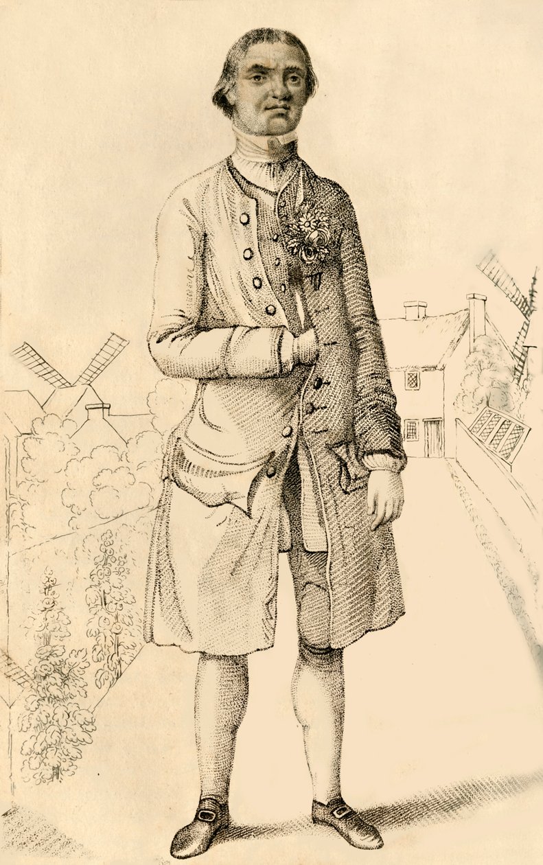 Thomas Wood, The Abstemious Miller, 1821. af Robert Cooper
