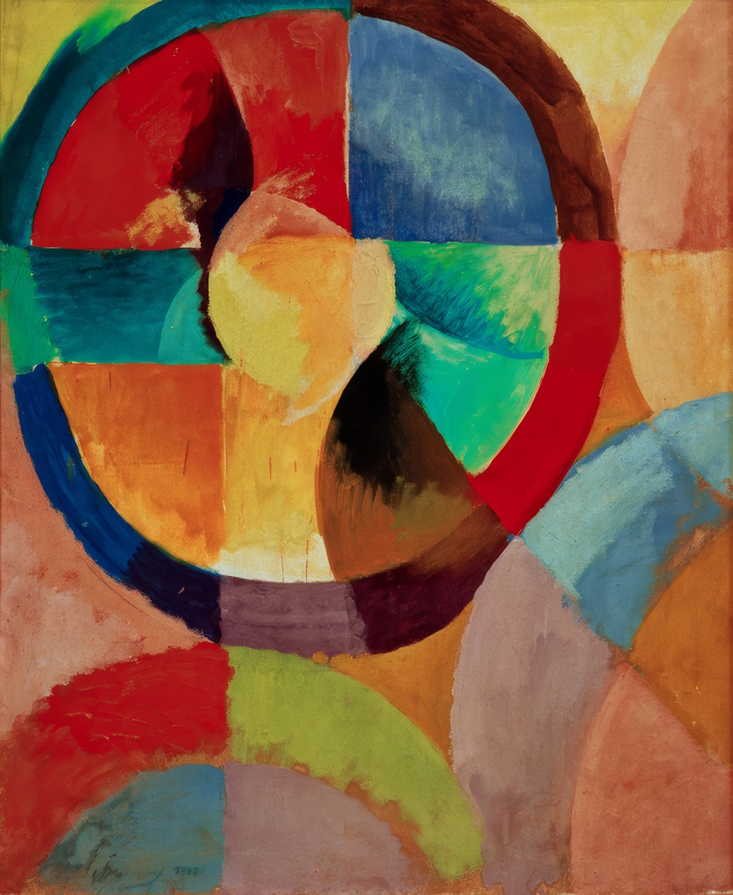 Cirkulære former, sol nr. 1 af Robert Delaunay