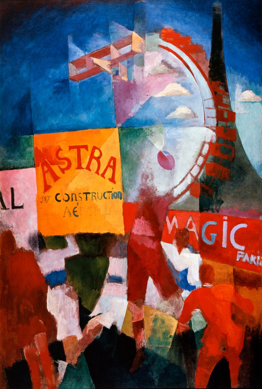 LEquipe de Cardiff, The Cardiff Team, 1913. af Robert Delaunay