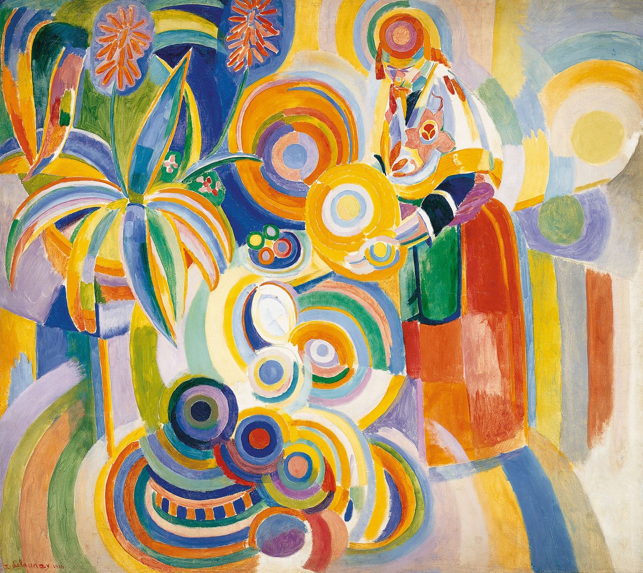Portugisisk kvinde, 1916 af Robert Delaunay