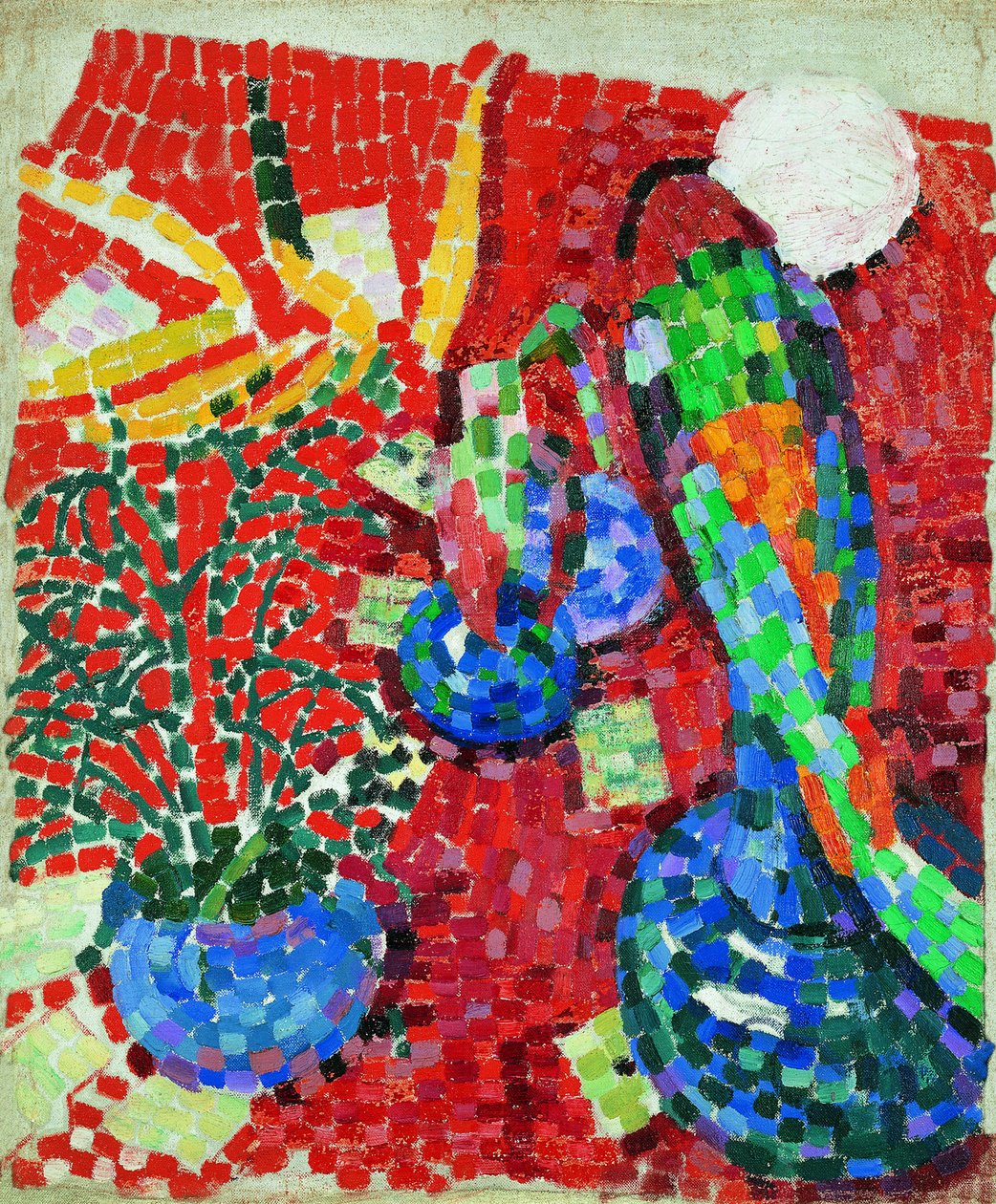 Stilleben med en papegøje, 1907 af Robert Delaunay