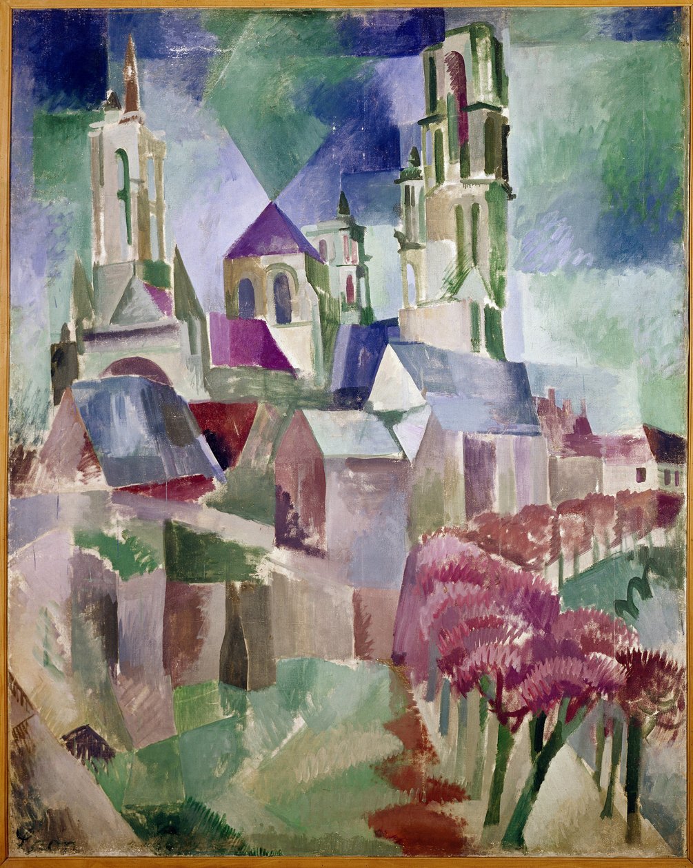 Towers of Laon (olie på lærred af Robert Delaunay